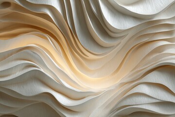 Abstract wavy layers of light beige (1)