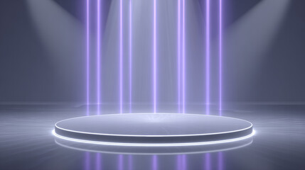 Glowing booth background