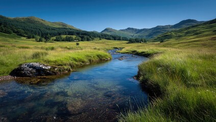 Fototapeta premium Scenic highland stream