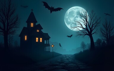 The spooky night background. Spooky night halloween background. Halloween theme dark background. Halloween spooky night background. High quality