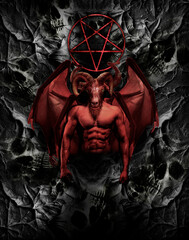 satan concept, horror movie concept