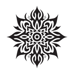 Tribal Tattoo Symbol Vector | Traditional Tribal Ink Art Design