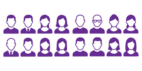 User avatar icon vector illustration. Login photo placeholder. Man, woman or genderless.
