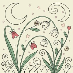 vector floral background