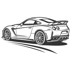 Fototapeta premium Sports Car vector illustrator design