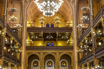 Great synagogue of Budapest, Hungary.