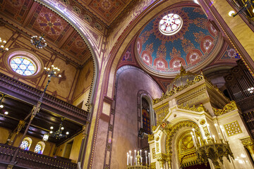 Naklejka premium Great synagogue of Budapest, Hungary.