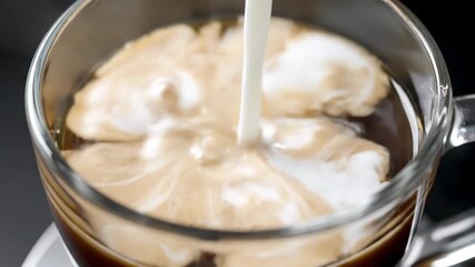 A delicious cup of steaming black coffee sits on a table as morning light filters in. Steam rises gently, inviting you to take a sip and enjoy the warmth.