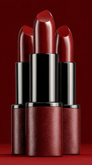 Three red lipsticks