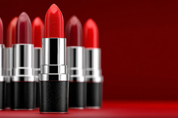 Multiple red lipsticks