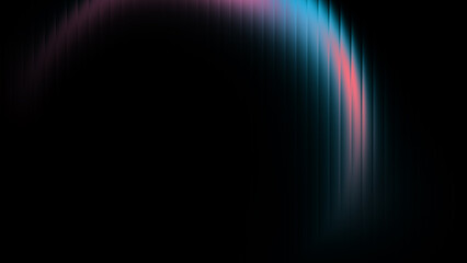 Abstract Gradient Colorful Lines on Dark Background