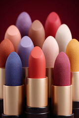 Multi-color lipstick-like cosmetics