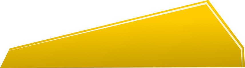 Yellow gradient banner vector design with modern abstract shape for business header, website background, and creative mockup layout
