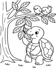 tortoise coloring page 49.eps