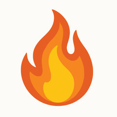 Fire vector icon illustrator. eps
