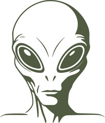 Design of creative alien head