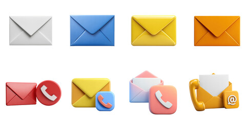 E-mail contact white background png transparent  concept using for information decoration.
