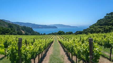 Fototapeta premium vineyard in tuscany italy