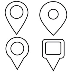 location icon. Map pin icon