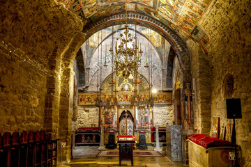 Fototapeta premium Church complex of the Serbian orthodox monastery of Pec, Kosovo