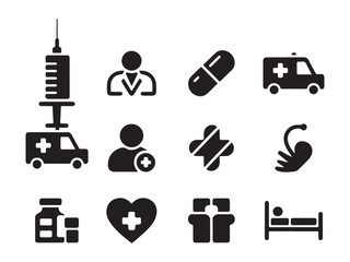 Surgery & Clinical Instruments Icon Pack – Vol.6