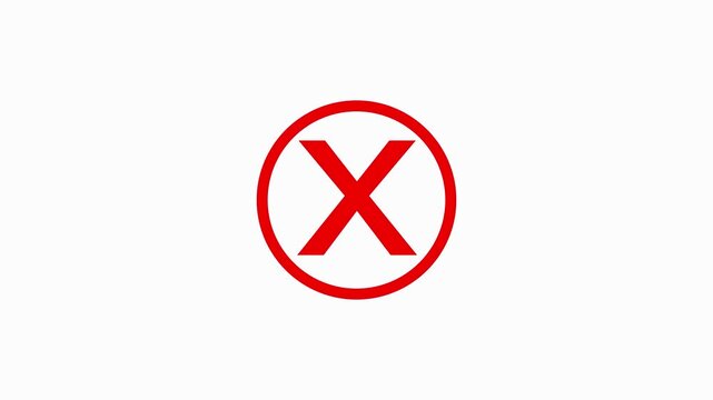 Red vector logo for no smoking sign with a cross icon in White Background 