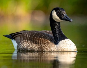 Obraz premium Canada goose on a pond (1)