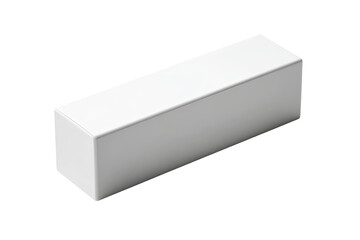 Fototapeta premium White rectangular block, studio shot, clean background, packaging mockup