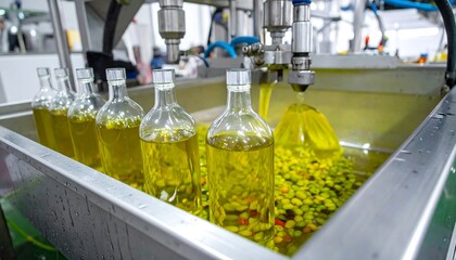 Bottled olive oil production line