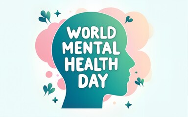 World Mental Health Day is an international day for global mental health education, awareness and advocacy against social stigma. Vector illustration. High quality