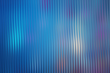 Bright blue abstract background with vertical wavy lines and light reflections