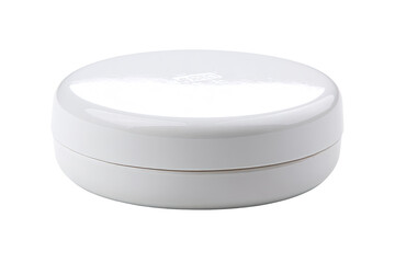 White cosmetic jar, studio shot, beauty product, clean background, packaging