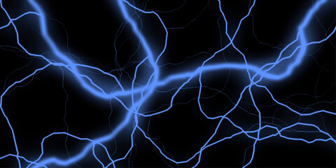 Blue Marble Texture Template Background. Vector blue and black cracked texture style overlay. Glowing wavy lines template Color lightning concept in the dark energy magic abstract background.