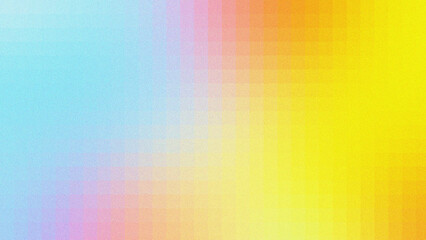 Abstract Grainy Pixelated Gradient Background with Vibrant Aurora Borealis and Retro Noise Texture