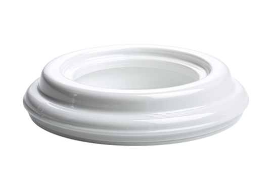 White plastic part, studio shot, product detail, packaging