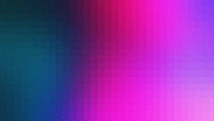 Fototapeta premium Abstract Grainy Pixelated Gradient Background with Vibrant Aurora Borealis and Retro Noise Texture