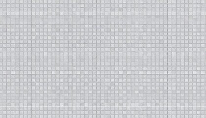 A neutral, light gray mosaic tile pattern creates a subtle, textured surface.
