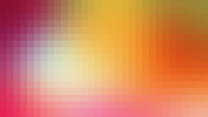 Abstract Grainy Pixelated Gradient Background with Vibrant Aurora Borealis and Retro Noise Texture