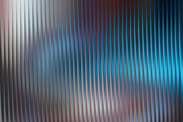 Abstract background with vertical wavy lines and blue and silver hues