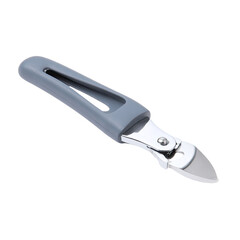 Obraz premium Small, gray-handled, stainless steel tool