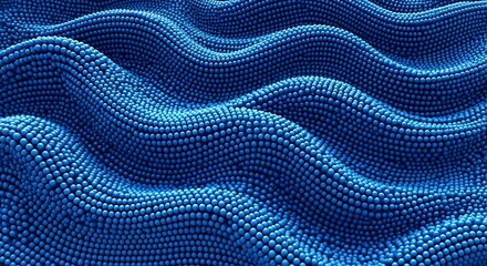 Blue Sphere Wave Abstract Background.