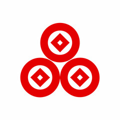 Abstract Red Circle Icon Logo
