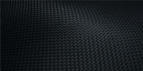 Fototapeta premium Dark metallic carbon fiber mesh technology pattern background