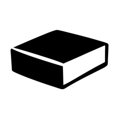 Naklejka premium Illustration of a black book reading material for education and literature study graphic icon vector