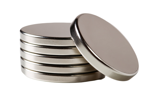 Stack of circular metallic discs