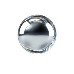 Highly polished, perfectly round, reflective sphere