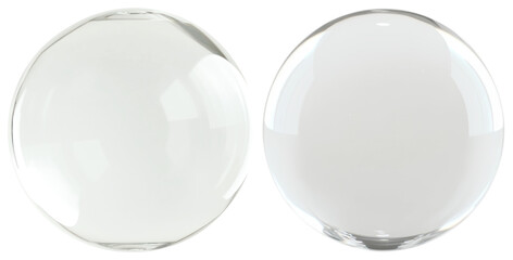 PNG Transparent reflective spherical objects, element set on transparent background
