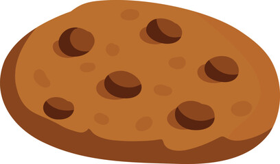 Illustration of a Chocolate Chip Cookie