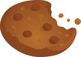 Chocolate Chip Cookie with Bite