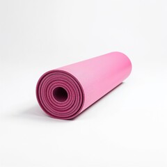 Yoga mat isolated on white background